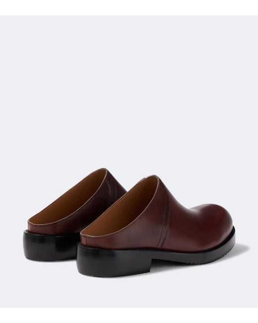Dries Van Noten Brown Leather Mules for men