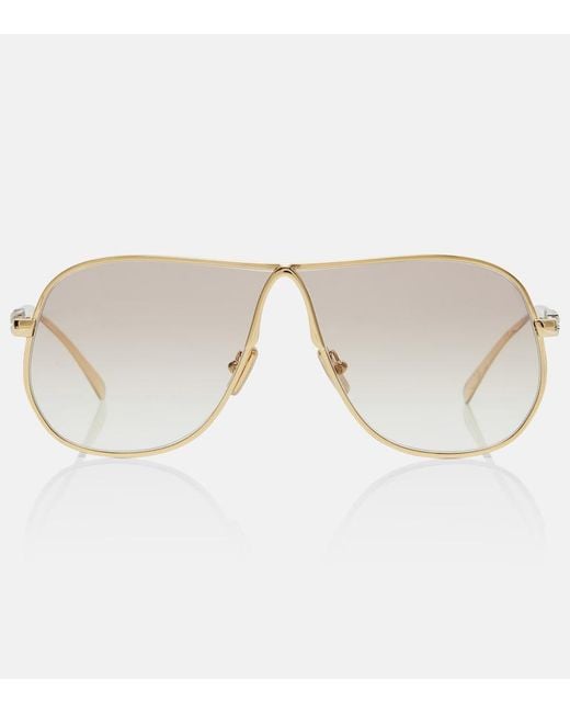 Miu Miu Natural Miu Ombre Aviator Sunglasses