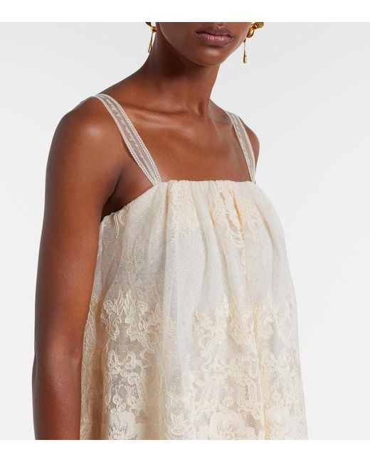 Zimmermann Natural Midikleid Hypnotic Aus Spitze