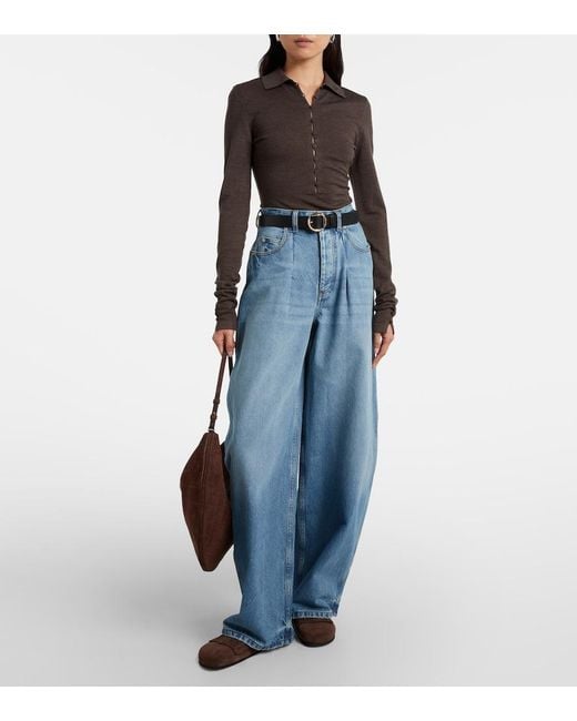 Jacquemus Brown Suede Mules