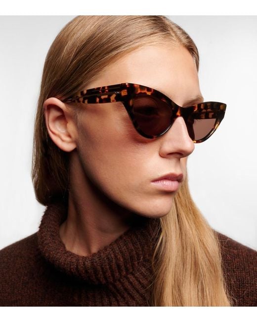 Khaite Brown X Oliver Peoples 1951C Cat-Eye Sunglasses