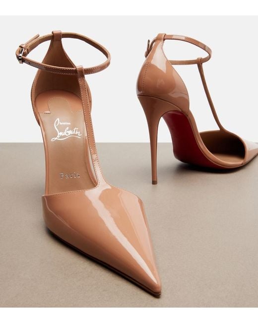 Christian Louboutin Pink Kate Patent Leather Pumps