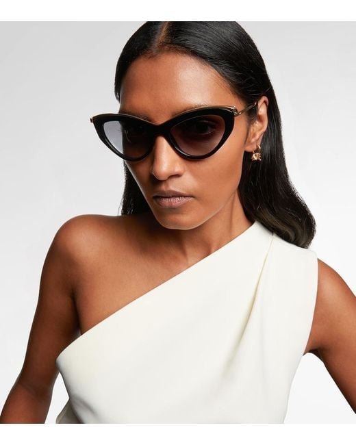 Cartier Brown Panthere De Cartier Cat-Eye Sunglasses