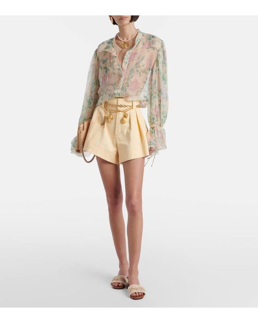Jimmy Choo Brown Bestickte Pantoletten Joa Aus Canvas