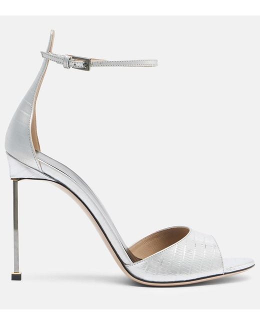 Tom Ford Spire Metallic Leather Sandals