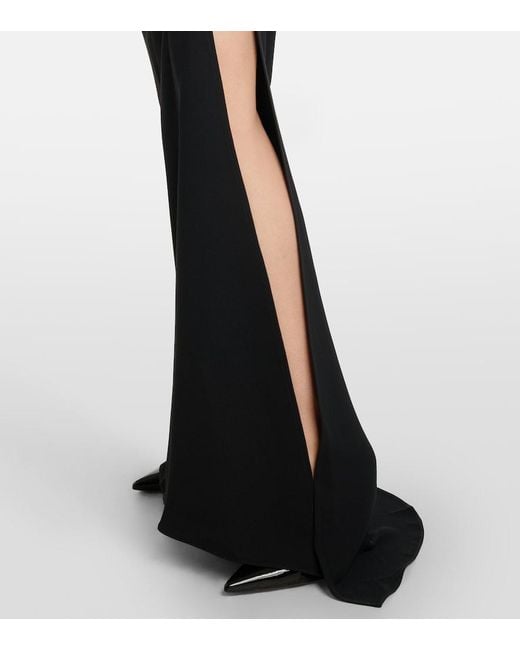 Maticevski Black Indominable Draped Maxi Skirt