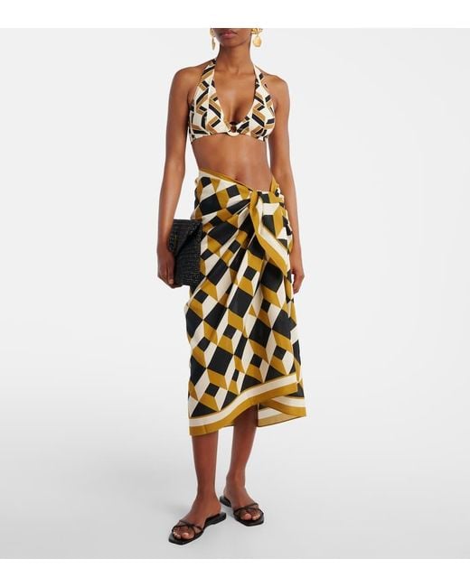 Eres Multicolor Bedrucktes Bikini-Oberteil Dimension