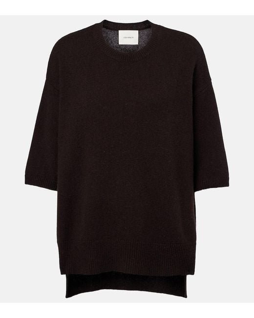 Lisa Yang Black Camille Cashmere Top