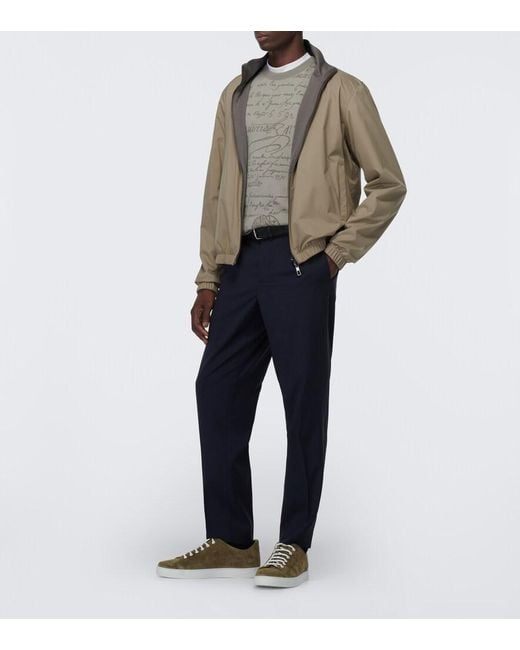 Manolo Blahnik Green Semanado Suede Sneakers for men