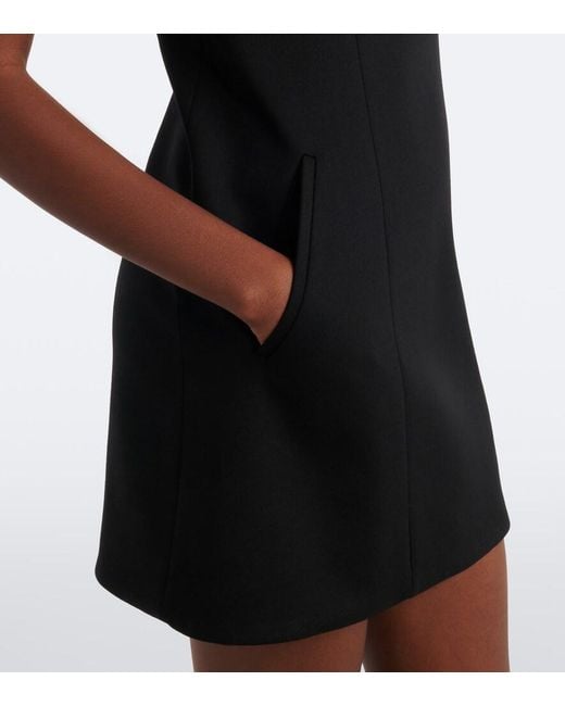Gucci Black Wool Mockneck Minidress