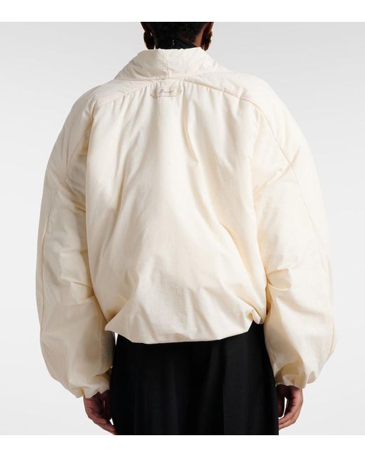 Jacquemus White Chale Bomber Jacket