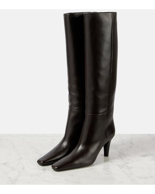 Botas Jill con tacón de 75 mm Saint Laurent de color Black