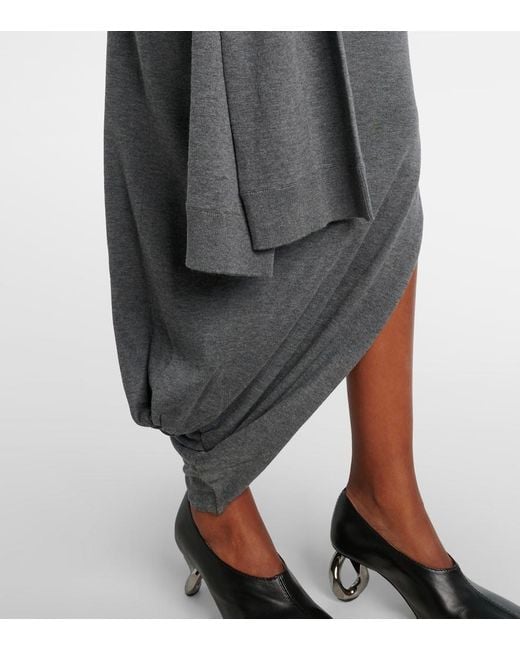 Vestido Drapeado J.W. Anderson de color Gray