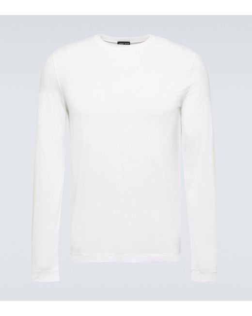 Giorgio Armani White Jersey T-shirt for men