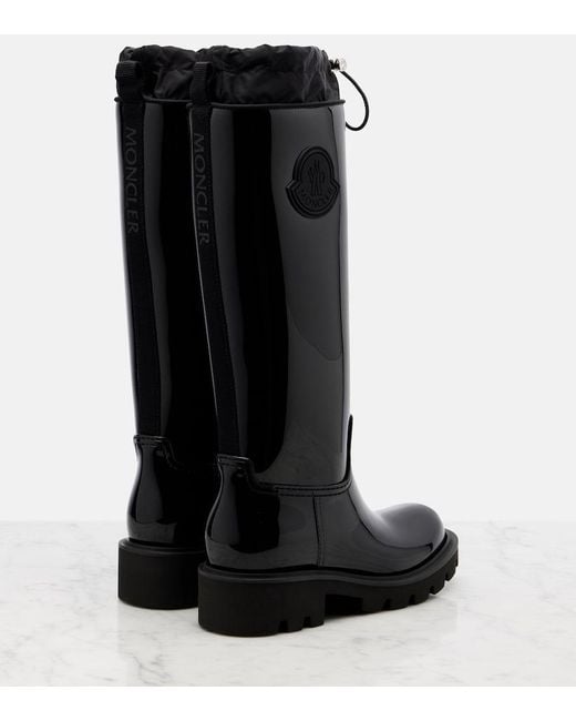 Moncler Black Kickstream Mid-Calf Boots