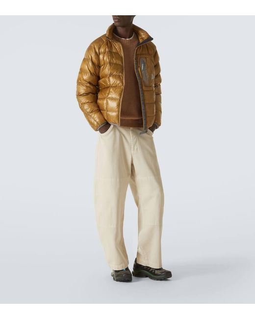 And Wander Brown Down-Paneled Jacket for men