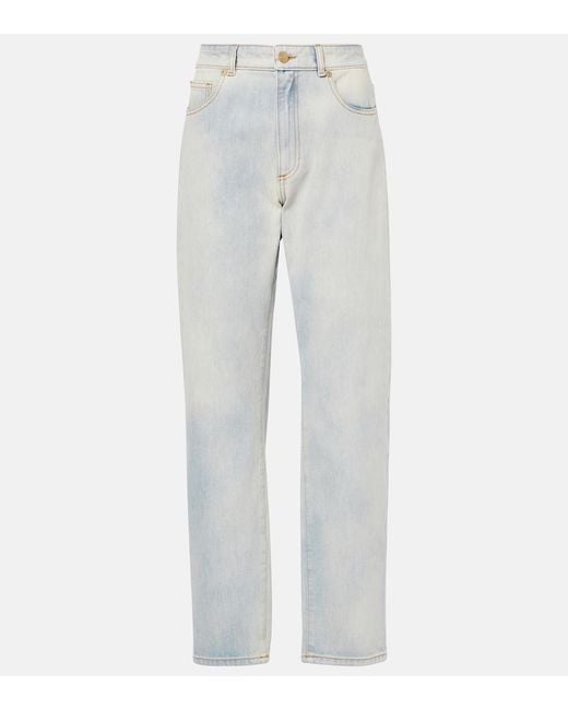 TOVE Gray Kobe Mid-Rise Tapered Jeans