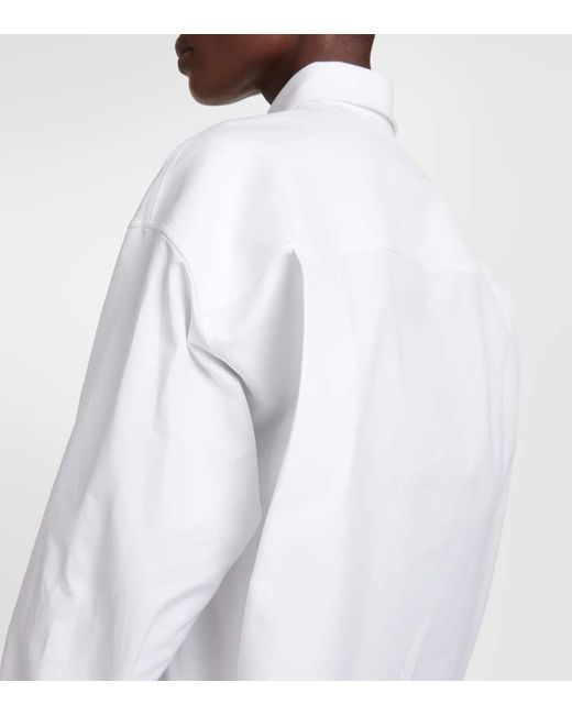 Alaïa White Cotton Poplin Shirt