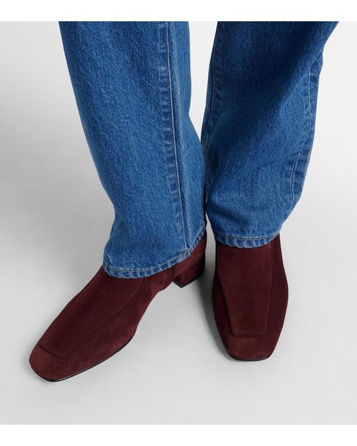 Herbert Levine Red Shadow Ban 30 Suede Ankle Boots
