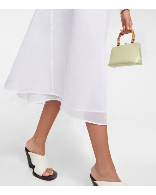 Jil Sander White Cotton Shirt Dress