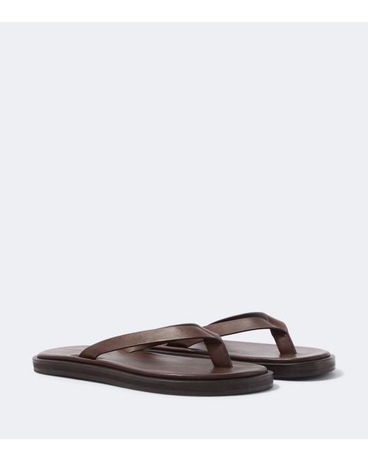 Studio Nicholson Brown Leather Thong Sandals for men