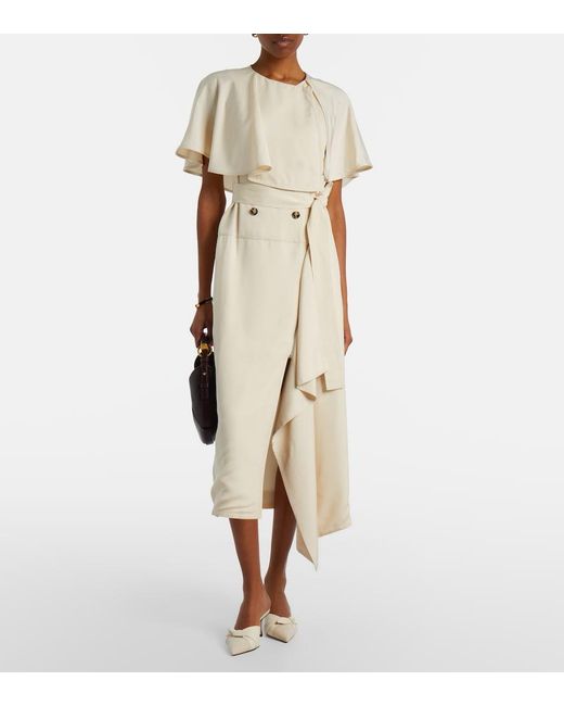 Jimmy Choo White Livi Bow-Detail Leather-Trimmed Canvas Mules
