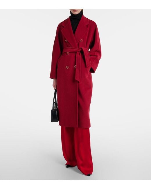 Max Mara Red 101801 Icon Wool And Cashmere Coat