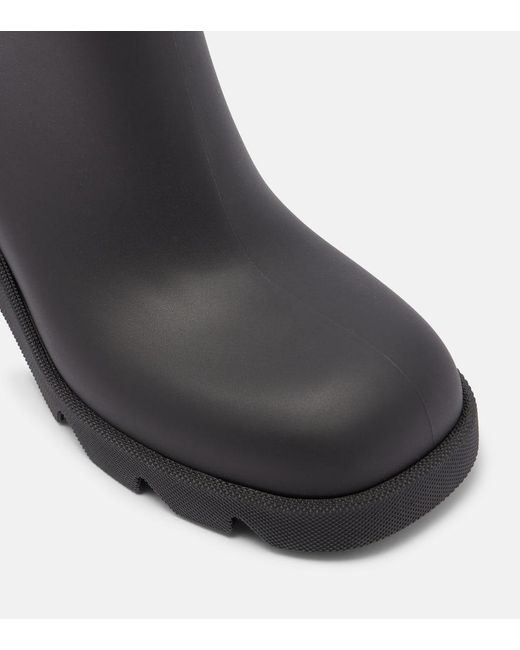 Stivaletti Da Pioggia Check di Burberry in Black