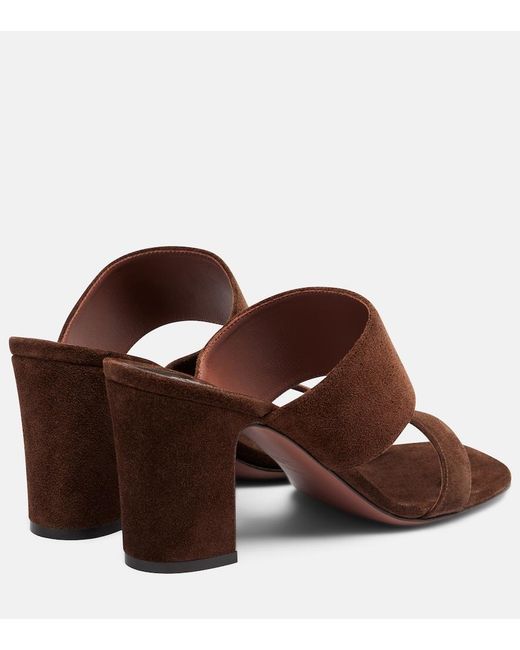 Paris Texas Brown Ava Suede Mules