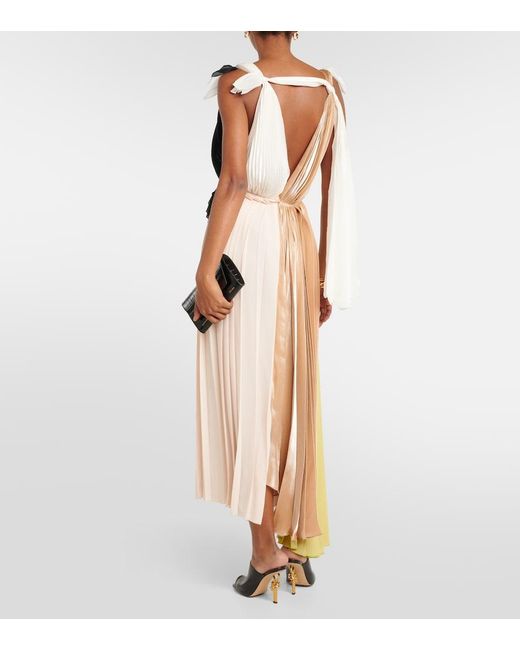 Victoria Beckham White Maxi Dress Polyester