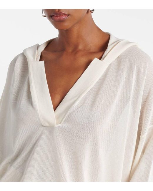 Max Mara White Hemd Didy Aus Einem Baumwollgemisch