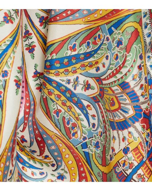 Panuelo de seda estampado Etro de color Multicolor