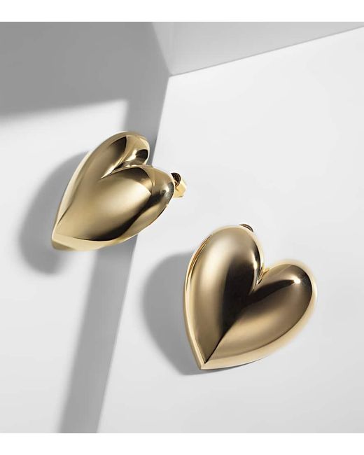 Orecchini Puffy Heart Bagnati di Jennifer Fisher in Natural