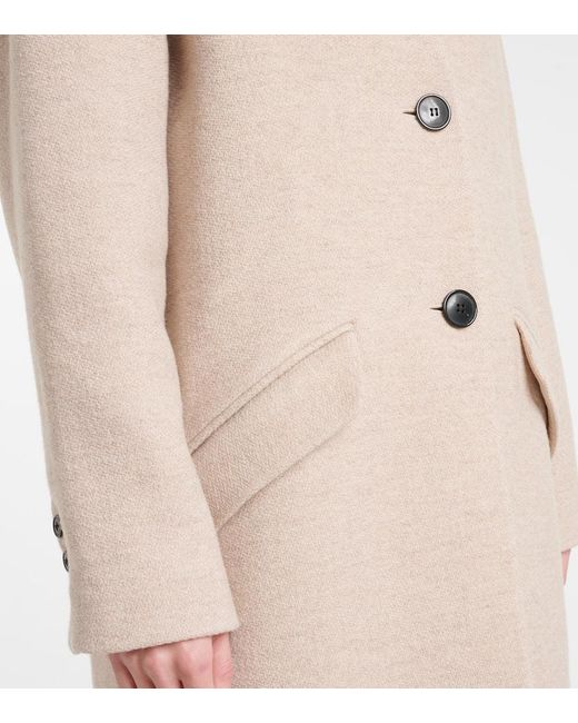 Abrigo Eris De Mezcla De Lana Isabel Marant de color Natural