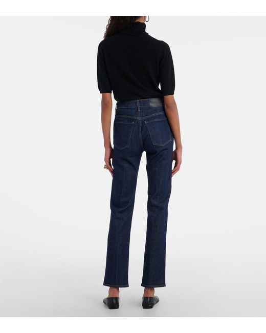 Citizens of Humanity Blue Zurie High-Rise Straight Jeans