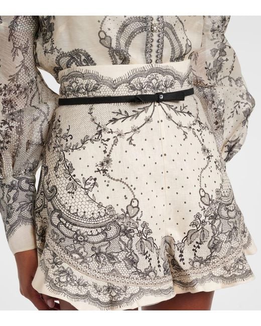 Shorts Crush A Vita Alta di Zimmermann in Natural