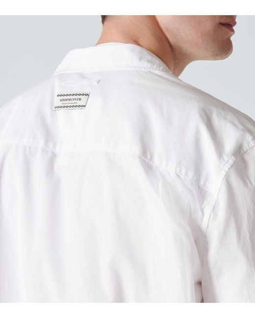 Undercover White Cotton Overshirt for men