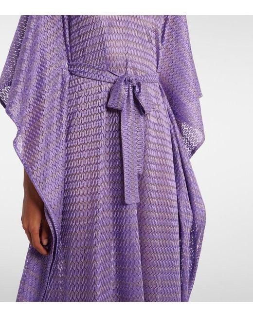 Melissa Odabash Purple June Kaftan