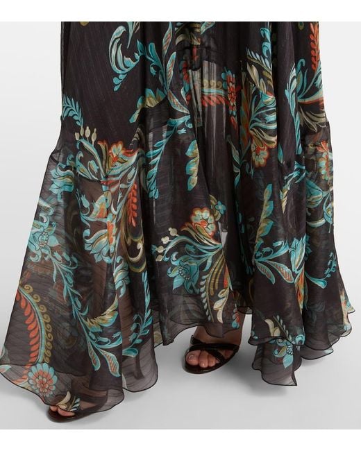 Gonna Lunga di Etro in Green