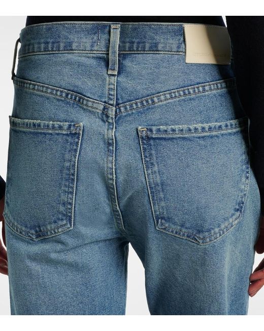 Citizens of Humanity Blue Blaine High-Rise Straight Jeans