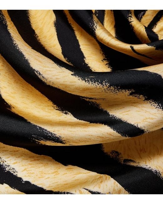 Magda Butrym Metallic Printed Silk Scarf