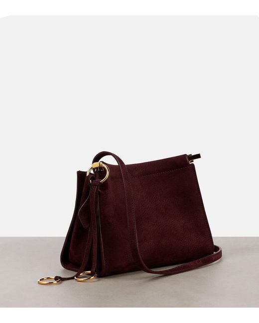 Alaïa Purple Le Click Small Leather Shoulder Bag