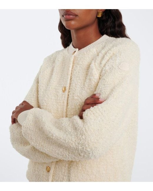 Moncler Natural Boucle Cardigan