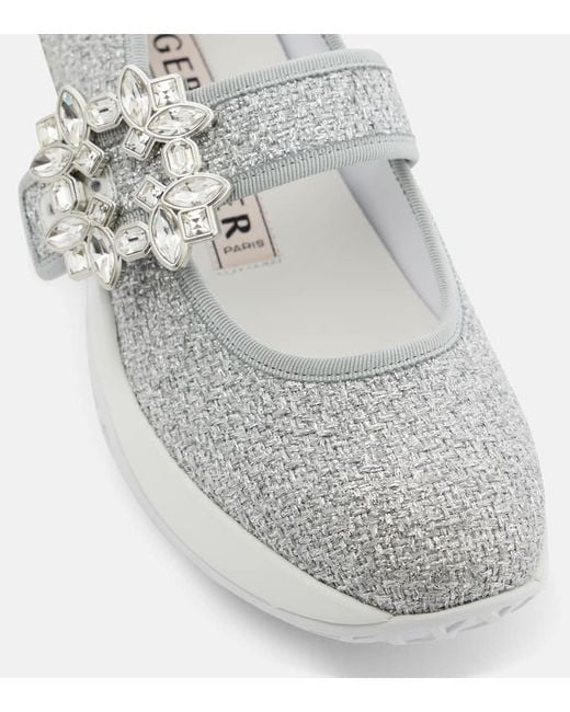 Roger Vivier Gray Viv Run Sneakers