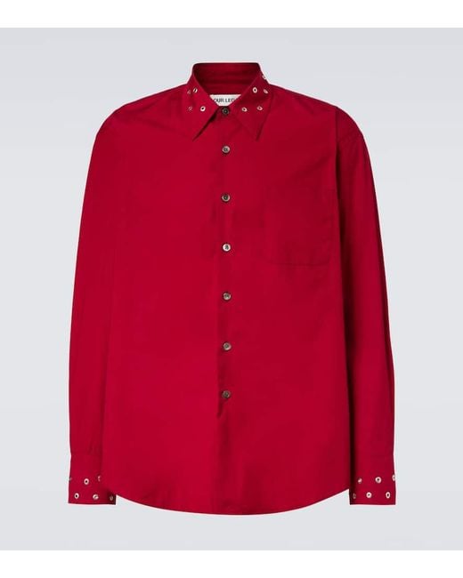 Camicia Above di Our Legacy in Red da Uomo