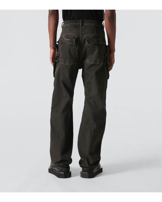 Rick Owens Gray Stefan Low-rise Cotton-blend Cargo Pants for men