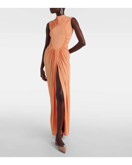 Alaïa Brown Le Coeur Flat Shoe