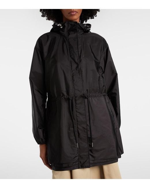Moncler Black Weteau Hooded Parka