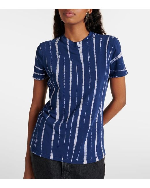 Proenza Schouler Blue White Label T-Shirt Finley aus einem Baumwollgemisch