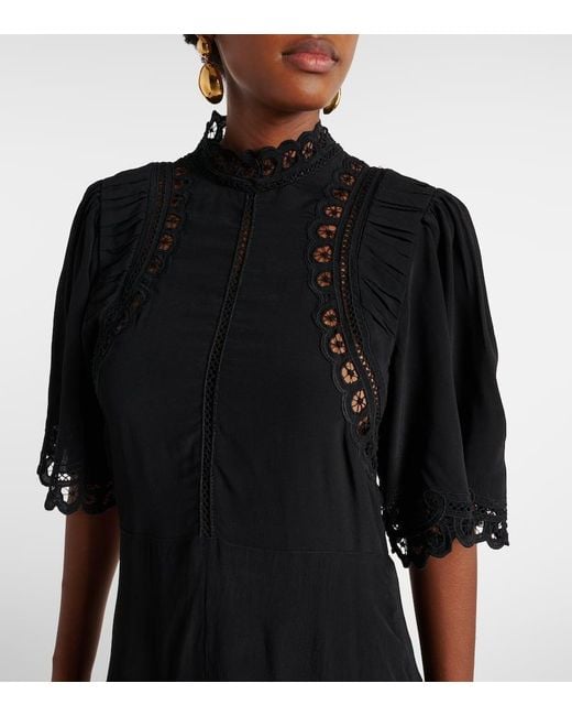 Isabel Marant Black Kleid Elidia